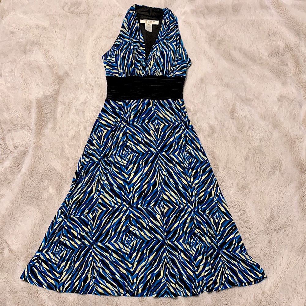 Evan Picone halter jersey dress